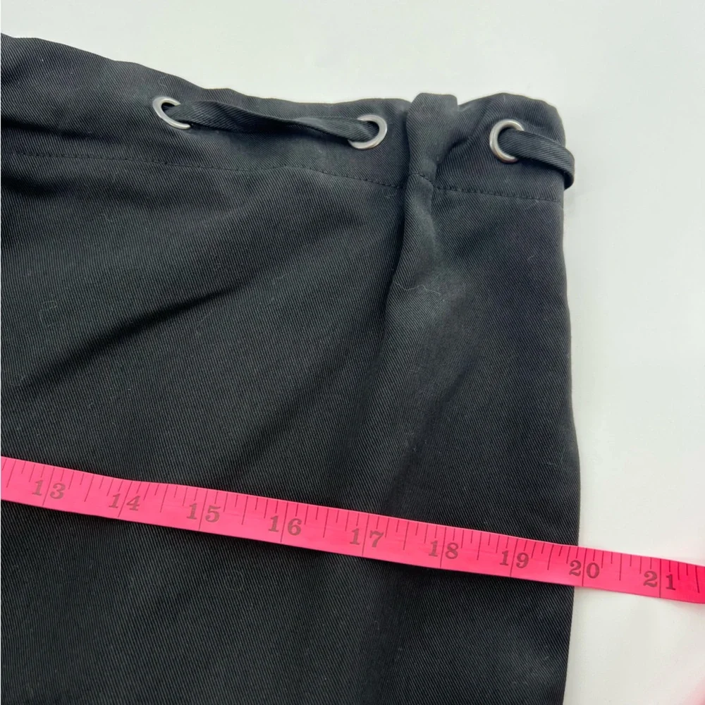 Reformation grommet drawstring waist black pants Sz S - Picture 6 of 6